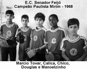 Equipe mirim do E.C.Senador Feijó - campeã de 1968